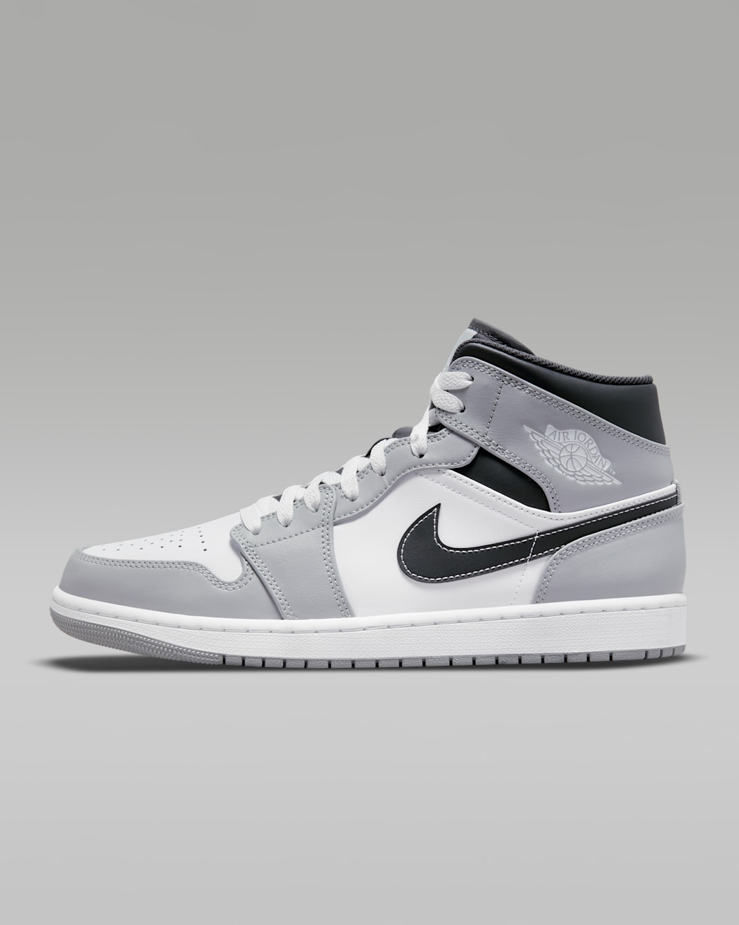 Air Jordan 1 Mid Zapatillas - Light Smoke Grey/Anthracite/Blanco