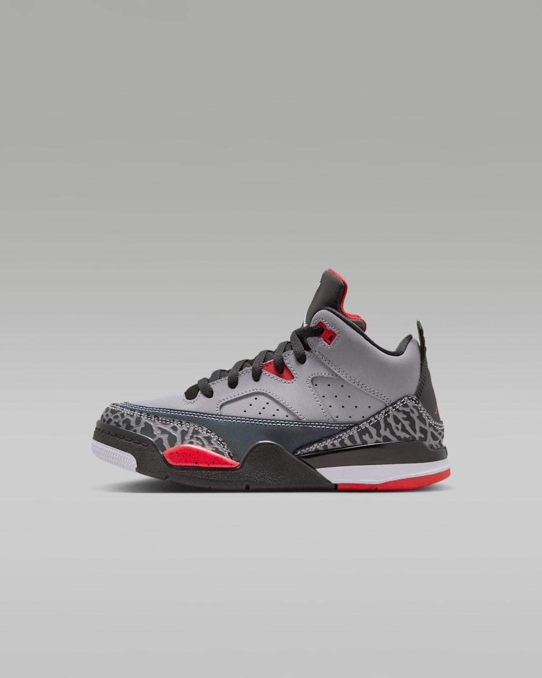Jordan Son of Mars Low Little Kids' Shoes - Cement Grey/Black/Fire Red/White