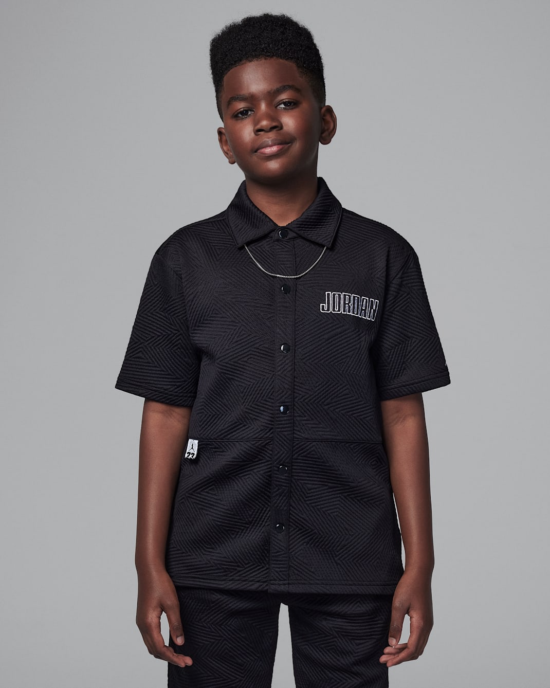 ジョーダン スニーカー スクール ジュニア ウォームアップ トップ - ブラック