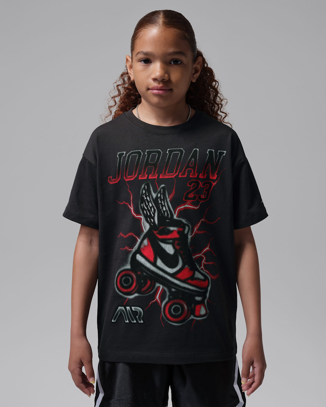 Jordan Big Kids' Flight Sk8 T-Shirt - Off Noir