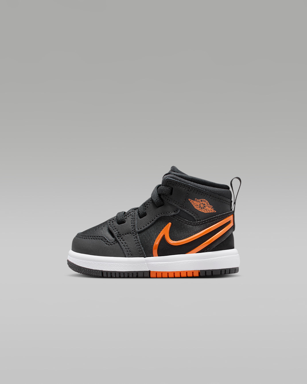 Jordan 1 Mid RM EasyOn Baby/Toddler Shoes - Black/White/Starfish