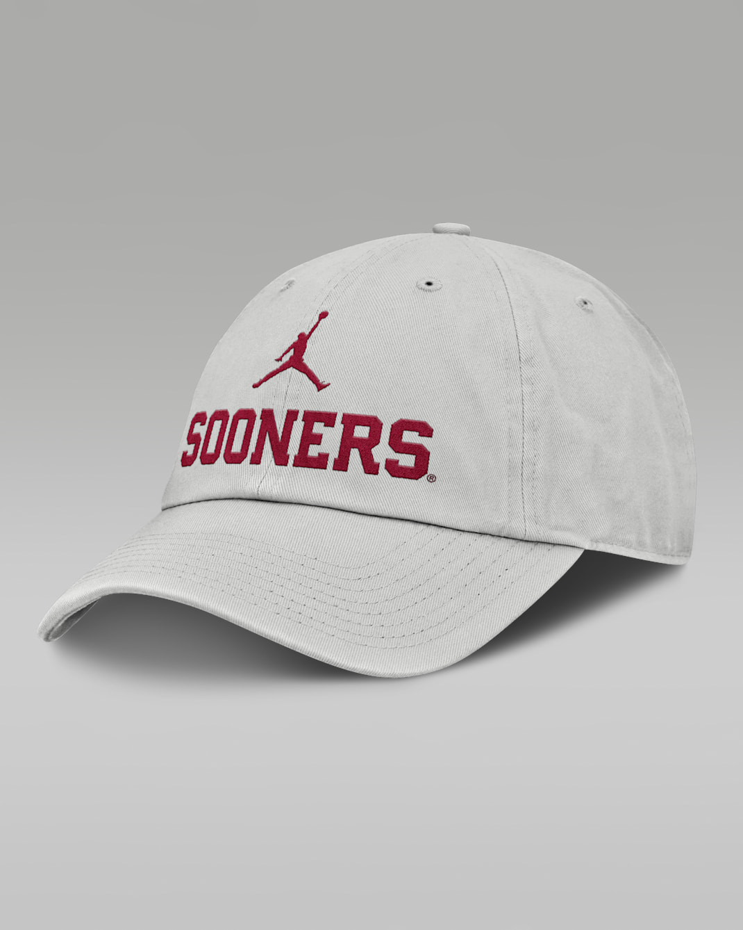 Oklahoma Off-Field Club Gameday Men's Jordan Brand College Adjustable Hat - Grey