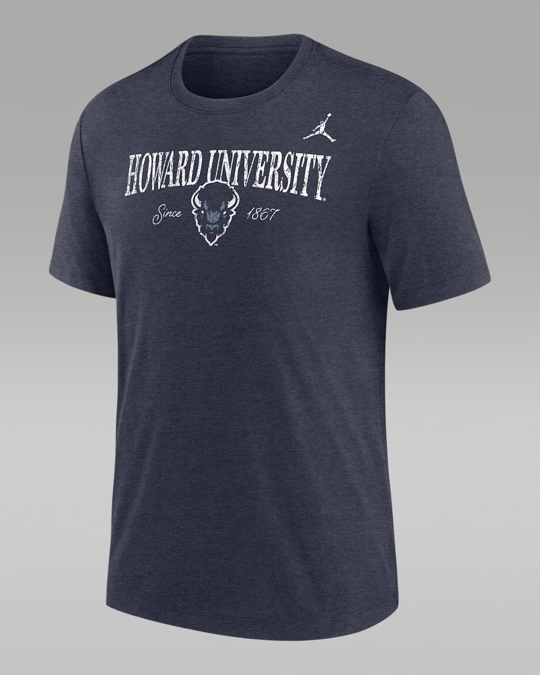 Nike College (Howard University) Men's Tri-Blend Short-Sleeve T-Shirt - College Navy