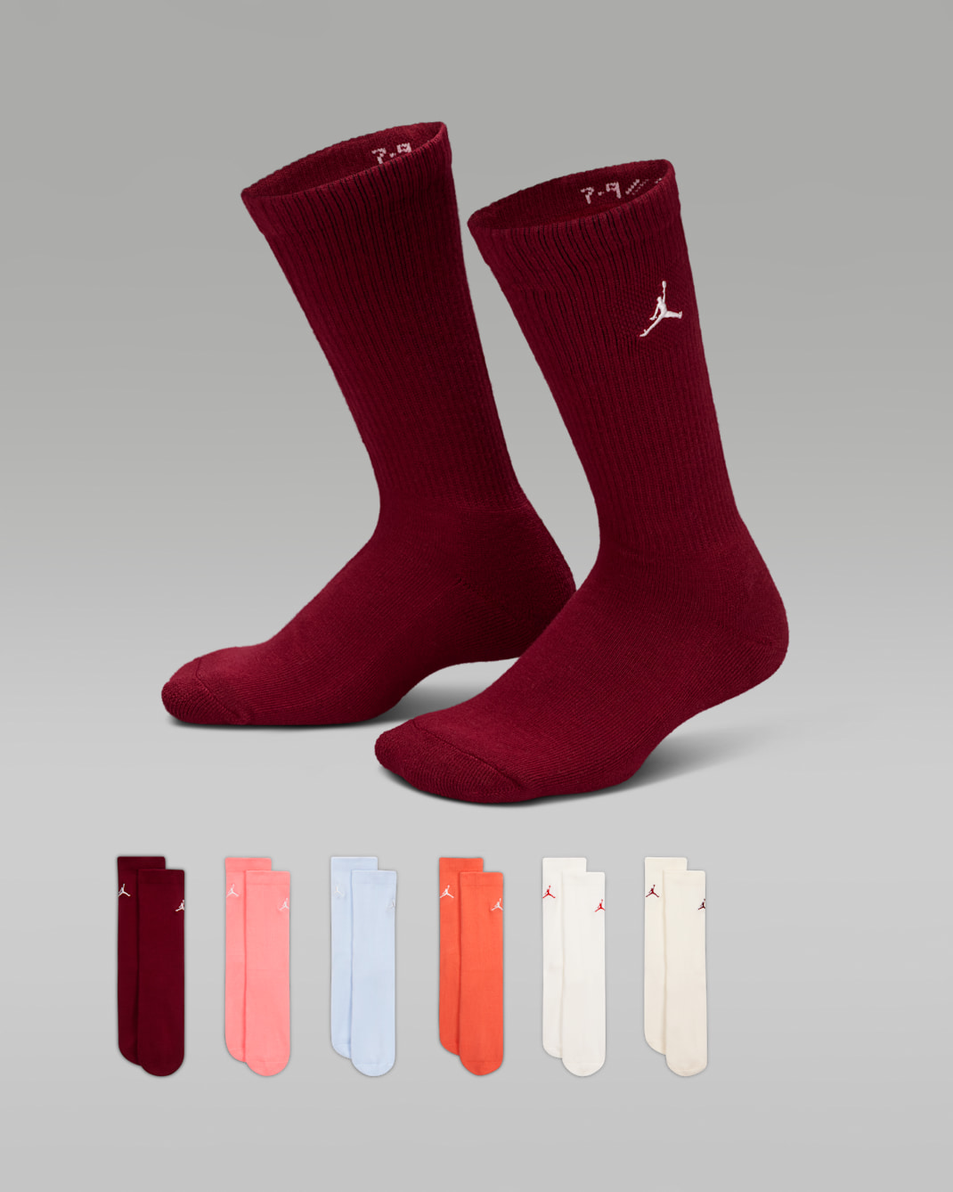 Calcetas para niños talla grande (6 pares) Jordan Everyday Essentials - Multicolor