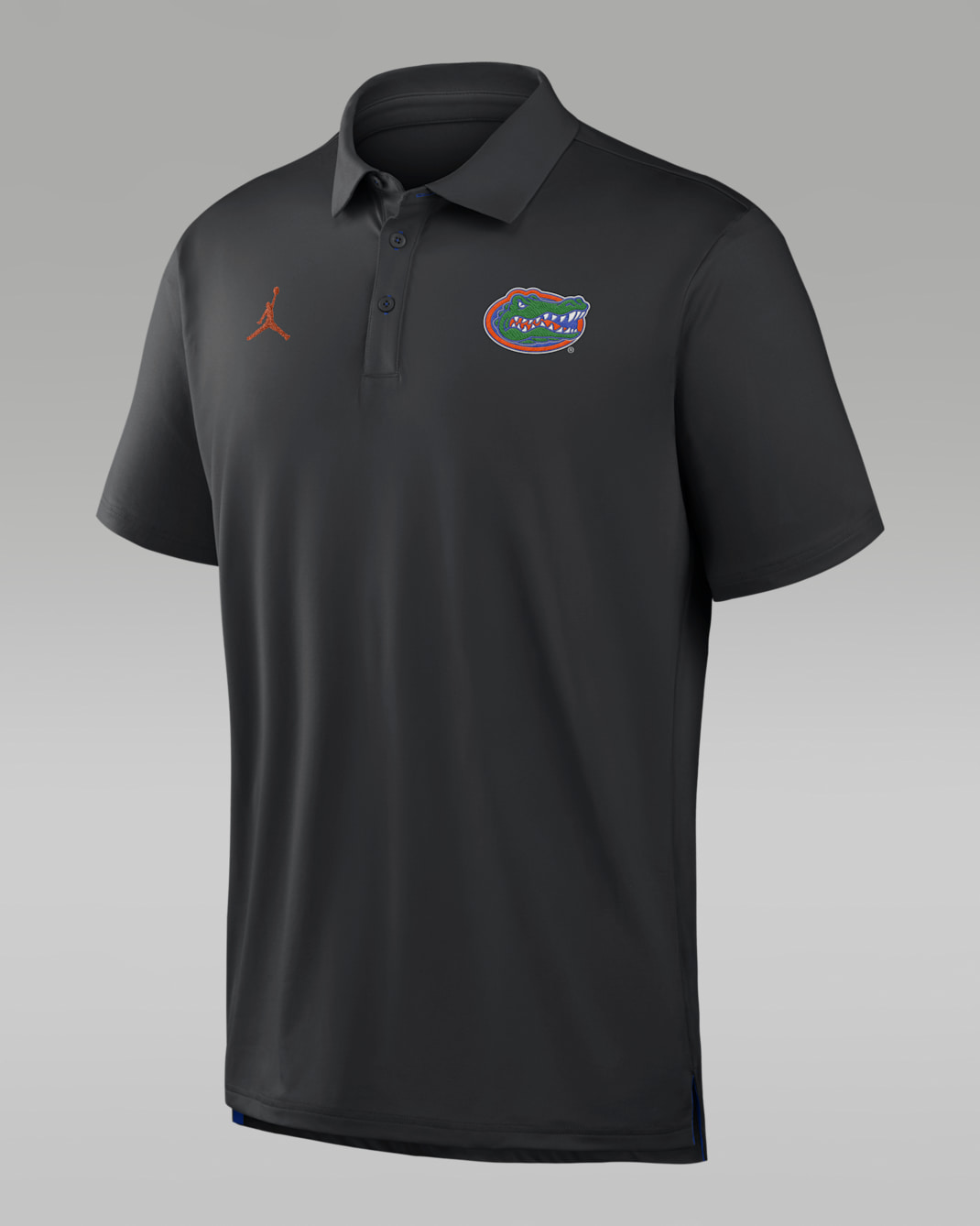 Polo universitario marca Jordan Dri-FIT para hombre Florida Tour - Negro/Royal juego