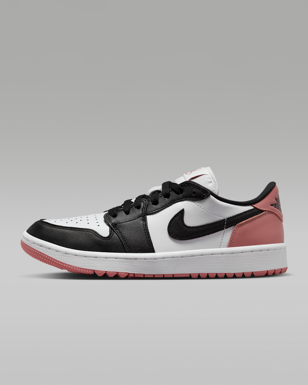 Air Jordan 1 低筒 G 高爾夫鞋 - 白色/Rust Pink/黑色