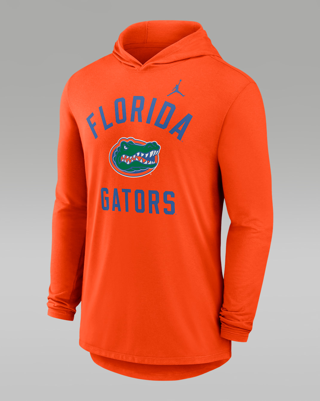 Florida Campus Arch Men's Jordan Brand Dri-FIT College Long-Sleeve Hooded T-Shirt - Orange