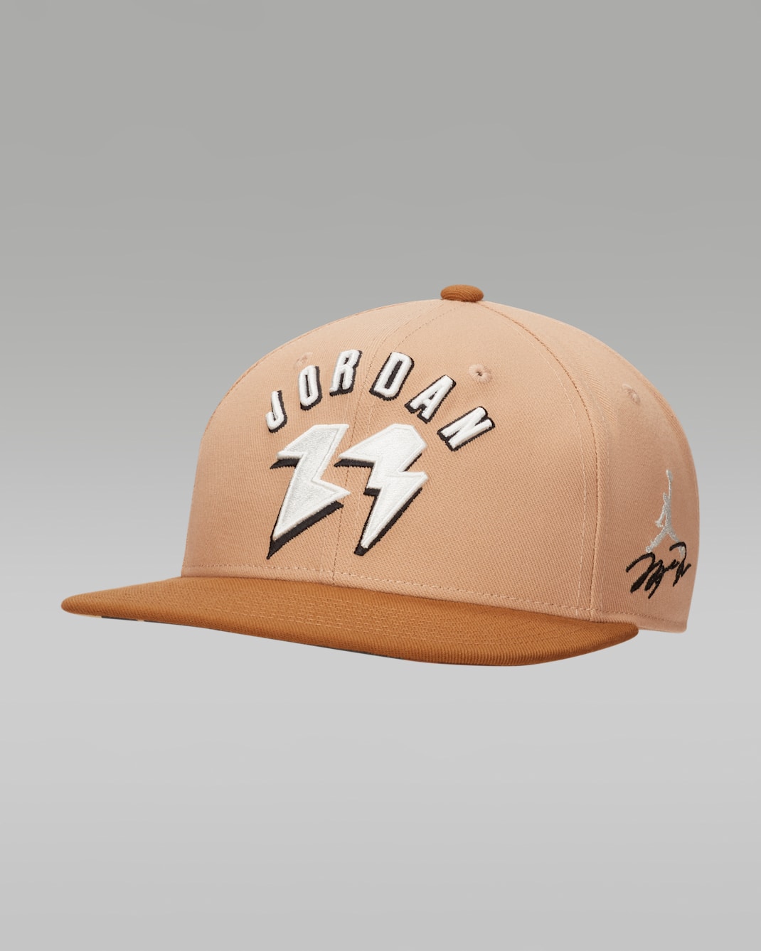 Jordan Flight MVP Pro Cap Adjustable Structured Hat - Hemp/Light British Tan