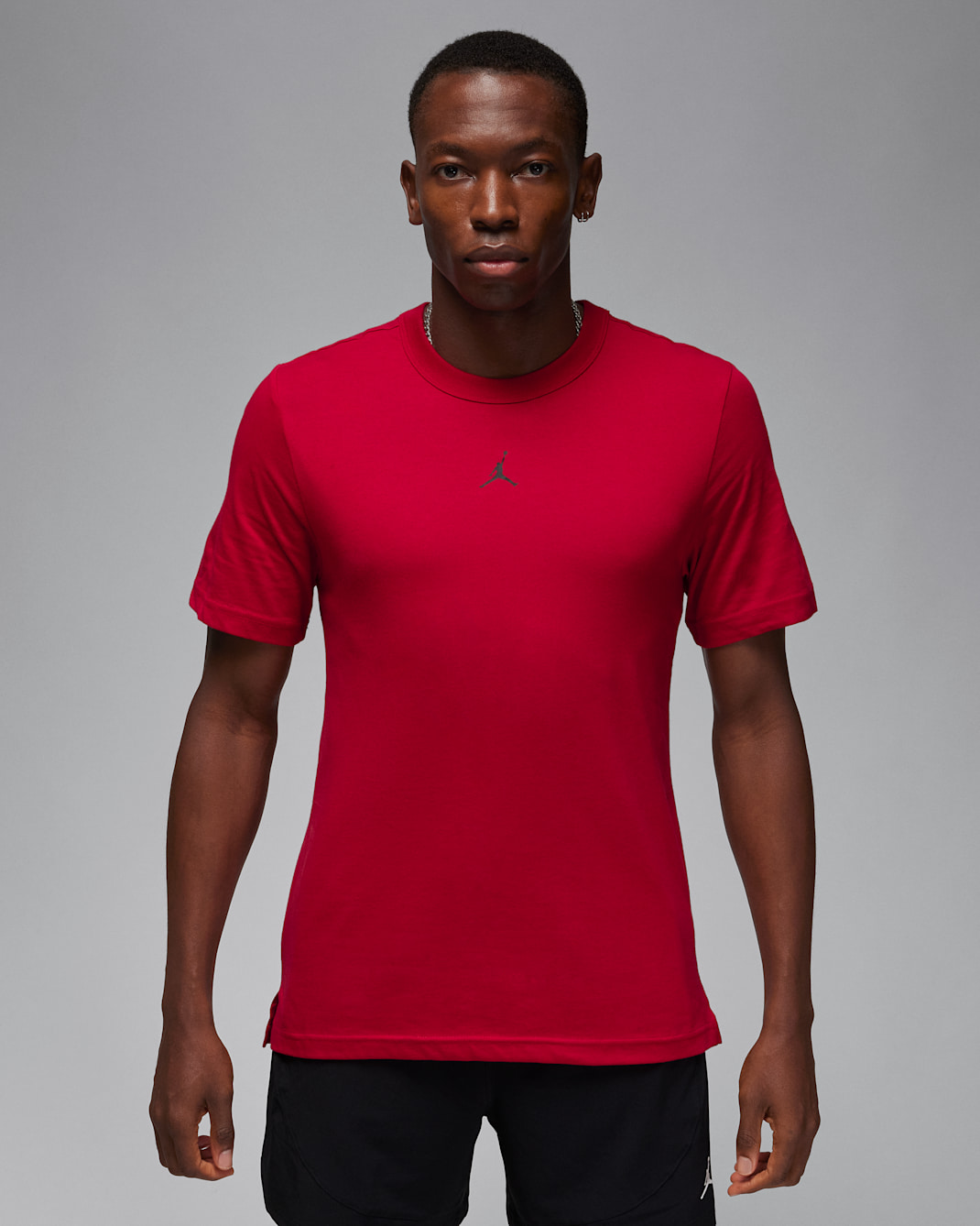 Jordan Sport Men's Dri-FIT Short-Sleeve Top - Gym Red/Black