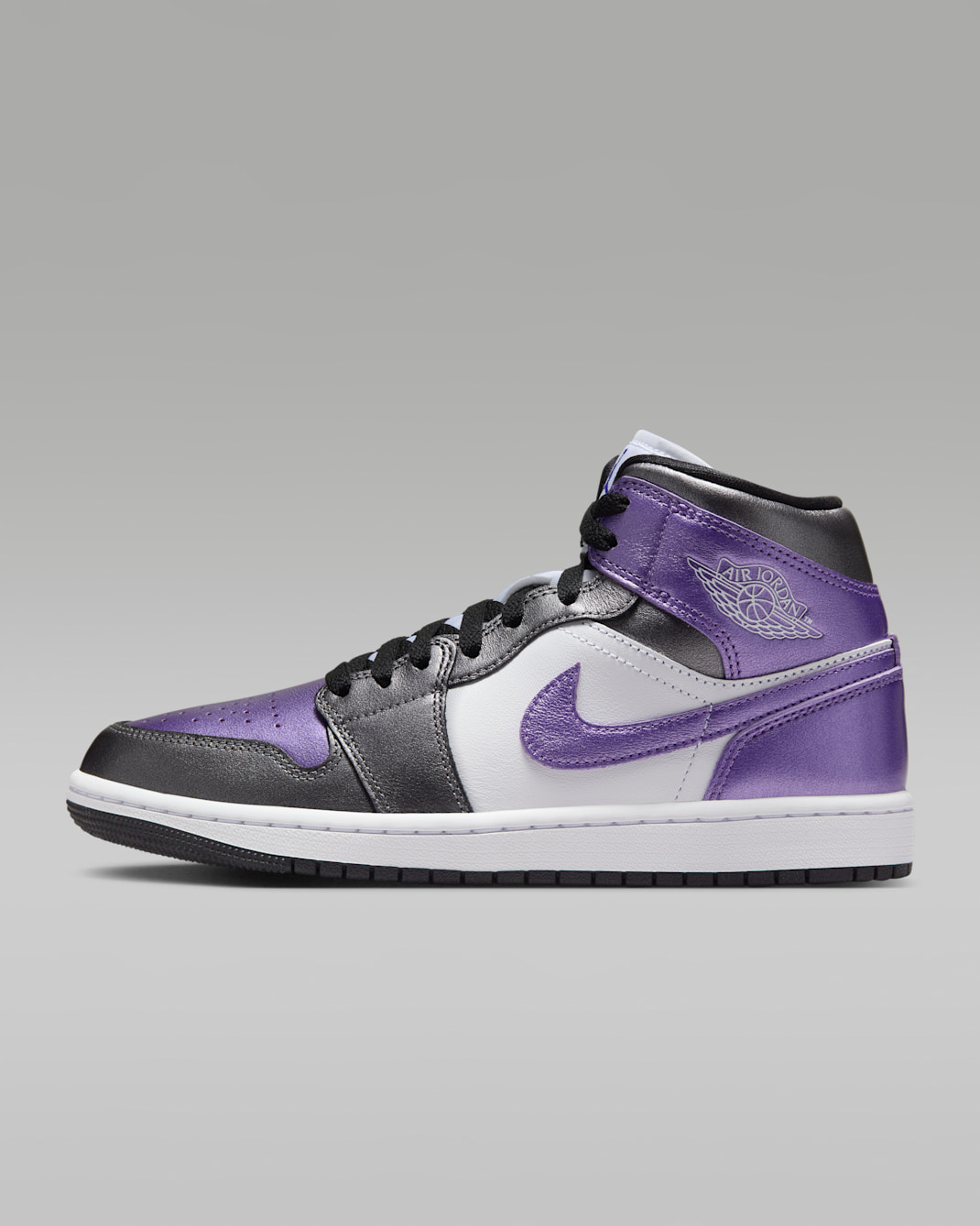 Γυναικεία παπούτσια Air Jordan 1 Mid SE - Λευκό/Μαύρο/Grape Ice