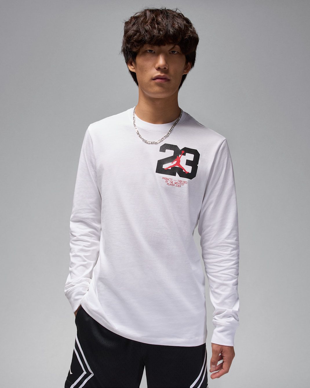 Jordan Sport 男款長袖 T 恤 - 白色