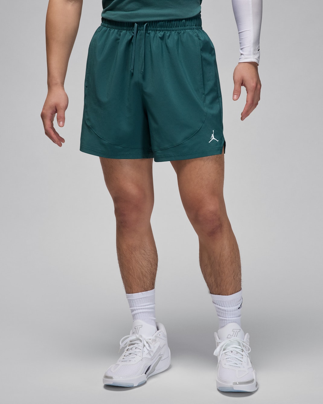 Jordan Dri-FIT Sport Men's Woven Shorts - Oxidised Green/White