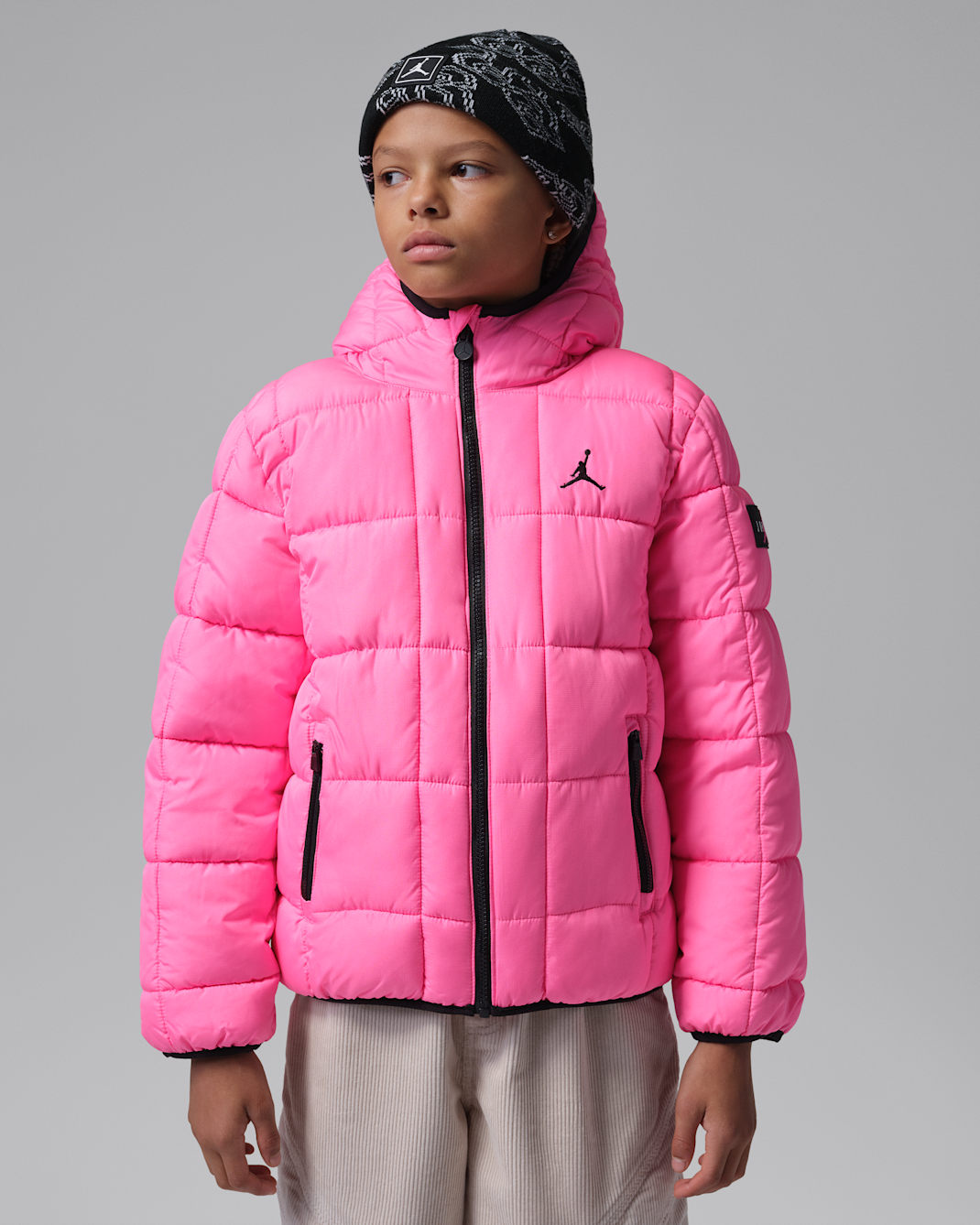 Jordan Older Kids' Essential Midweight Puffer - Pink Glow