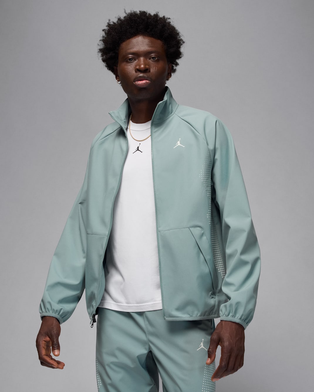 Jordan Sport JAM Warm-up-Jacke (Herren) - Aviator Grey/Light Silver/Light Silver