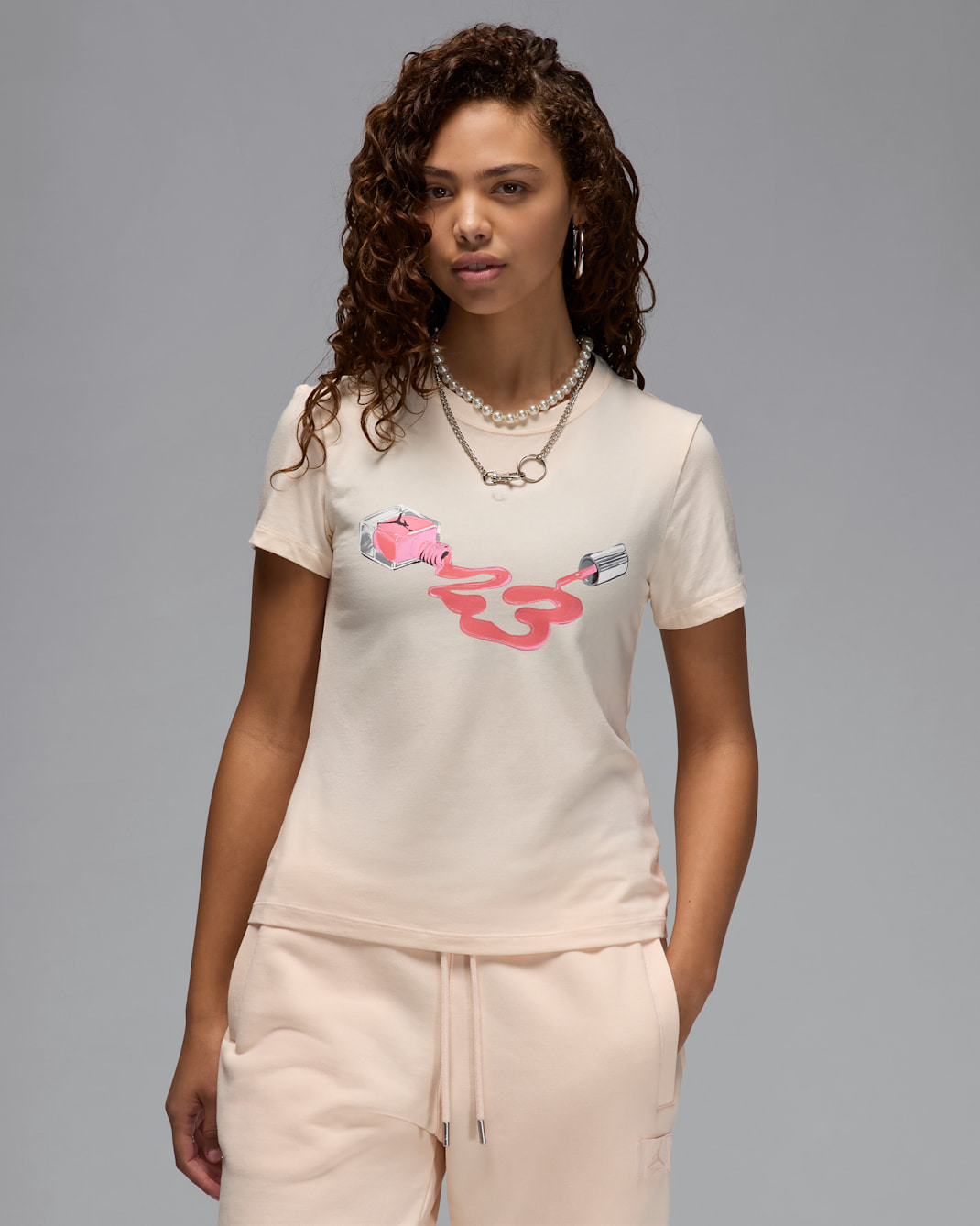 Playera con gráfico para mujer Jordan - Guayaba hielo