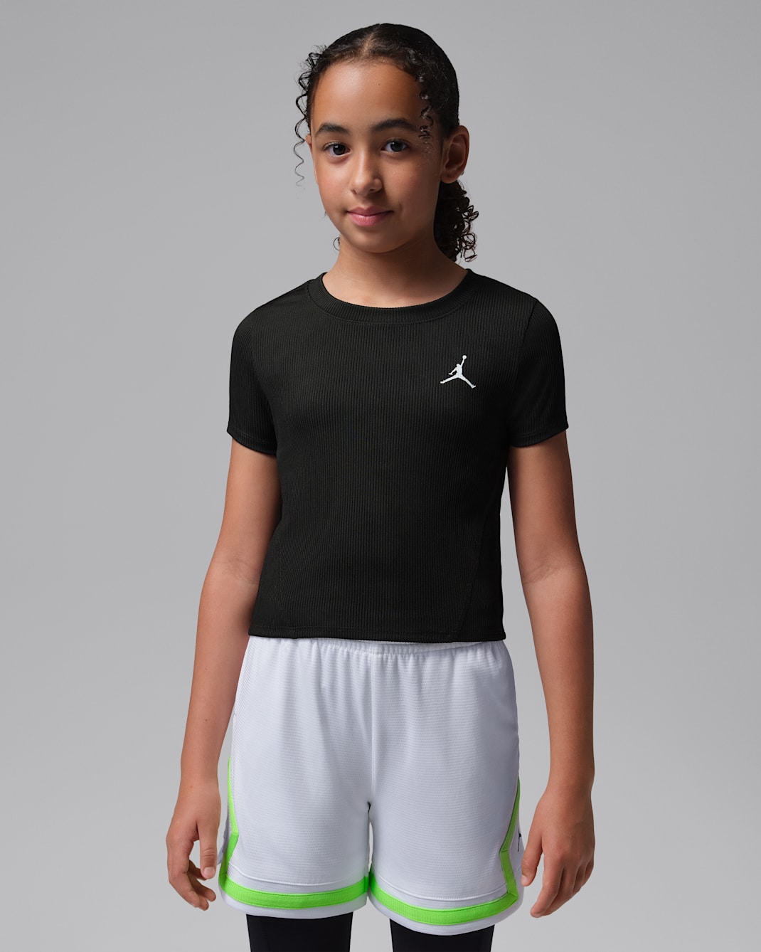 Jordan Jumpman Sport Big Kids' Ribbed Top - Black