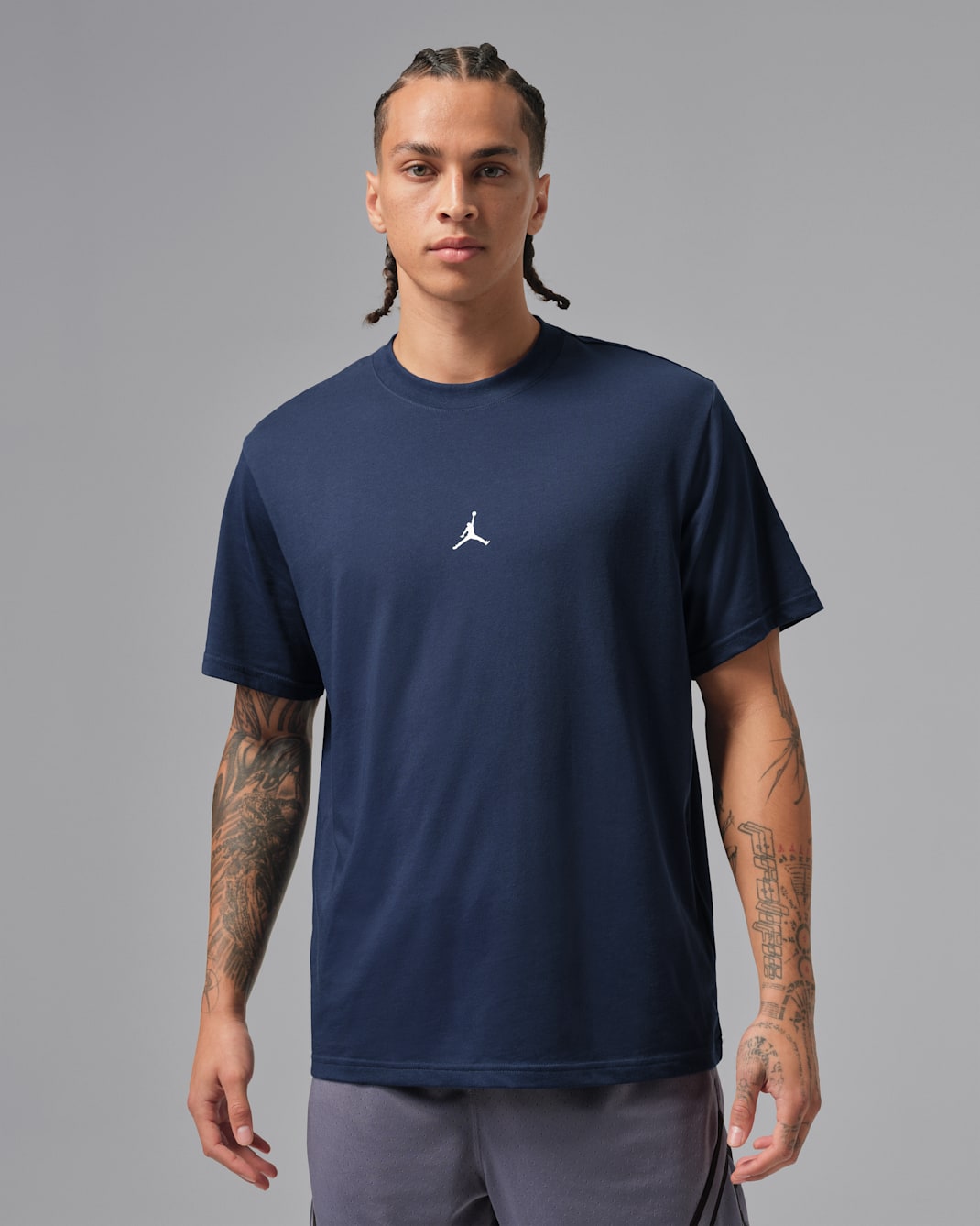 Jordan Sport Men's Dri-FIT Jumpman T-Shirt - Midnight Navy/White