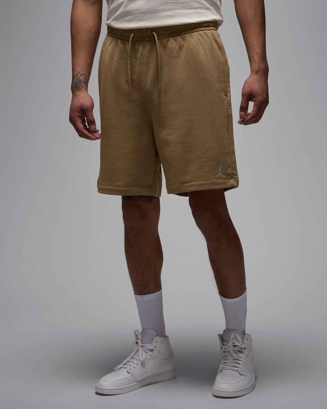 Jordan Brooklyn Fleece Men's Shorts - Desert Camo/White
