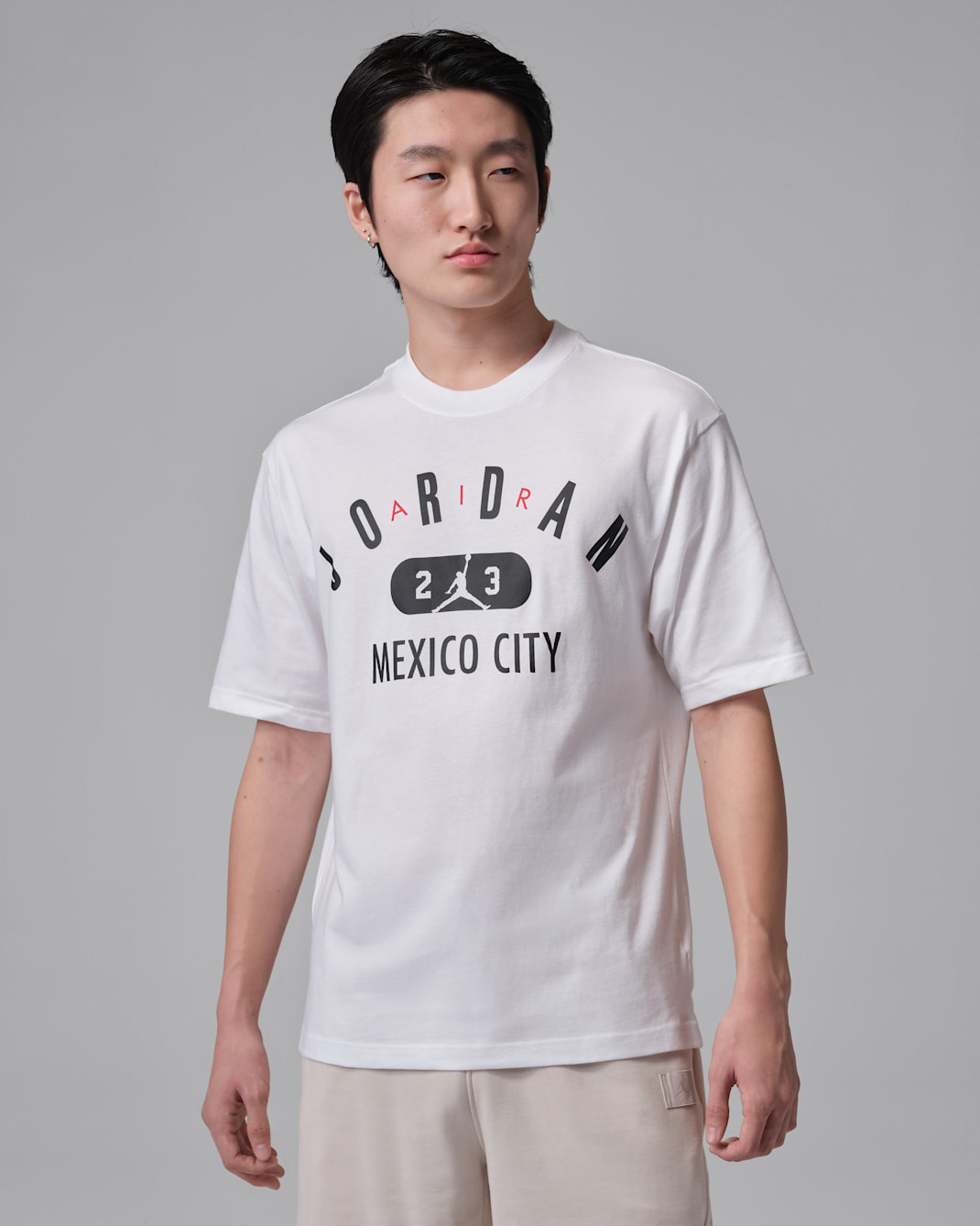 Playera para hombre Mexico City Jordan - Blanco/Negro