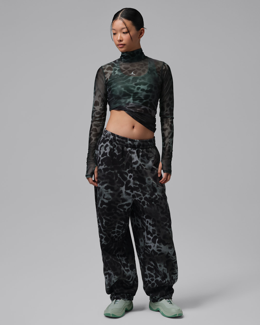 Jordan Flight Women's Long-Sleeve Mesh Top