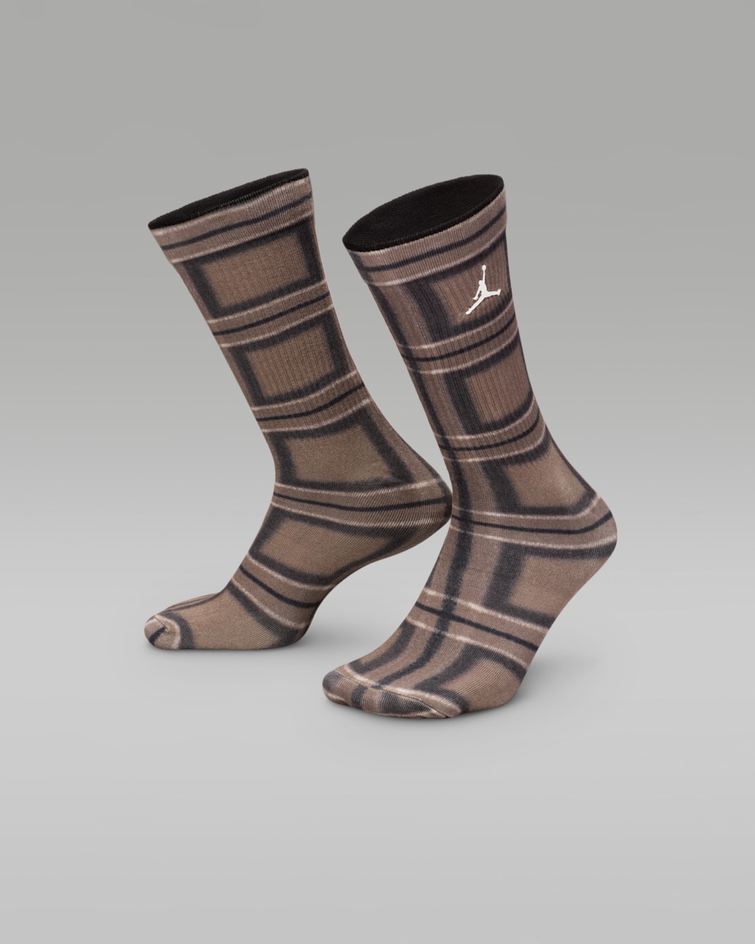 Jordan Everyday Essentials Holiday Crew Socks (1 Pair) - Archaeo Brown/Baroque Brown/Sail/Sail