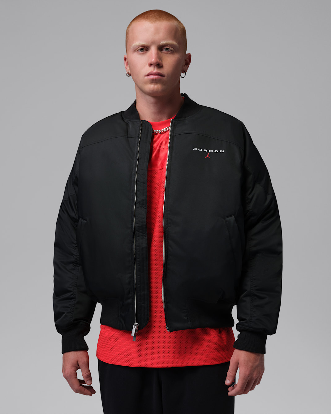 Jordan Flight Essentials Men's MA-1 Jacket - Black/Dark Smoke Grey/White