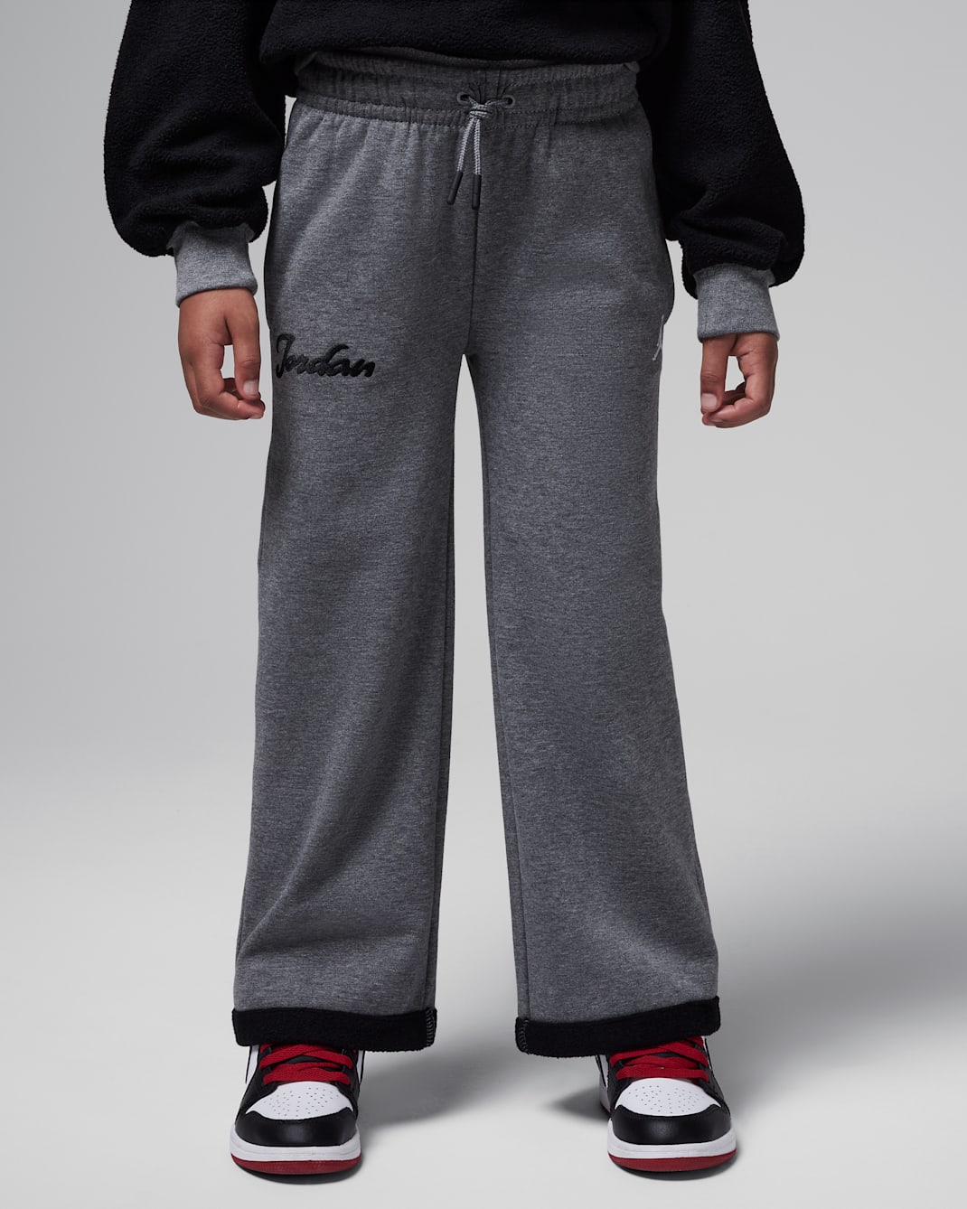 Jordan Little Kids' Meta-Enchantment Cozy Fleece Pants - Carbon Heather