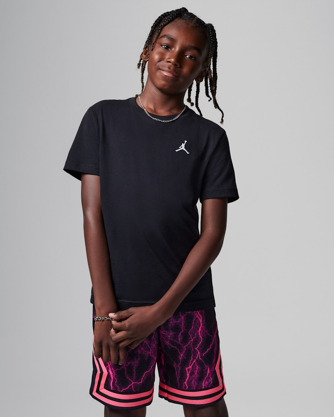T-shirt brodé Jumpman Air Jordan pour ado - Noir