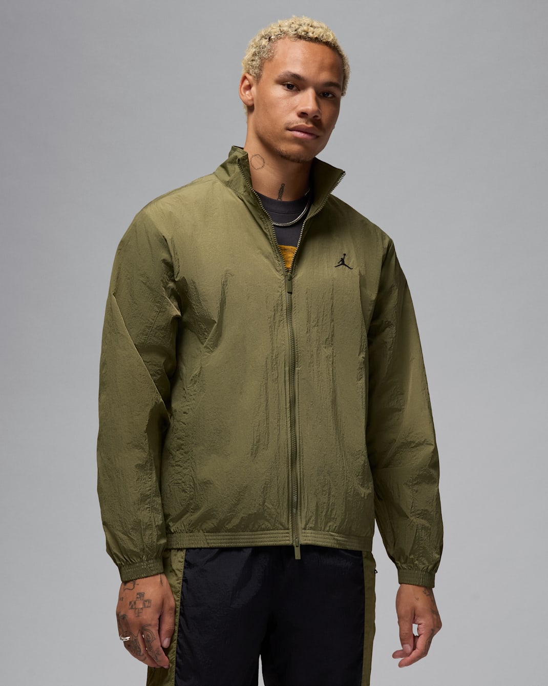 Jordan Essentials Men's Jacket - Medium Olive/Medium Olive/Black