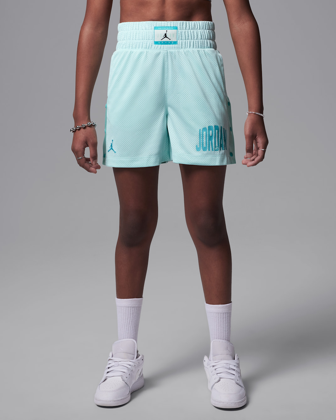 Jordan Dri-FIT Training Camp Older Kids' Jumpman Mesh Shorts - Igloo