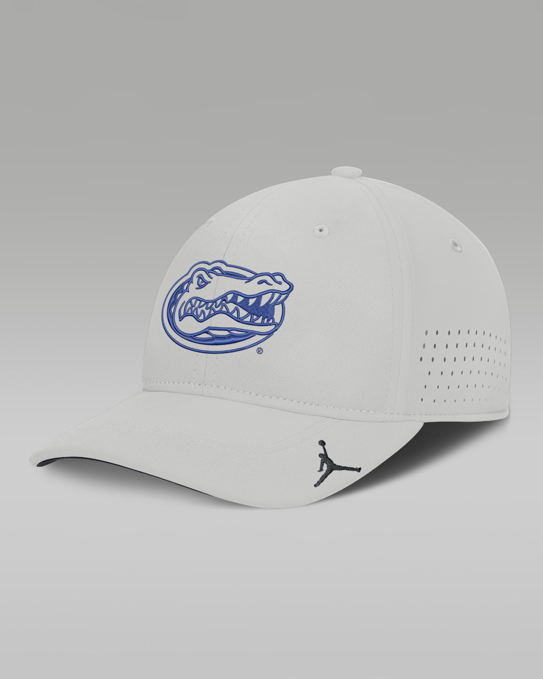 Gorra universitaria marca Jordan Dri-FIT para hombre Florida Sideline Practice - Gris