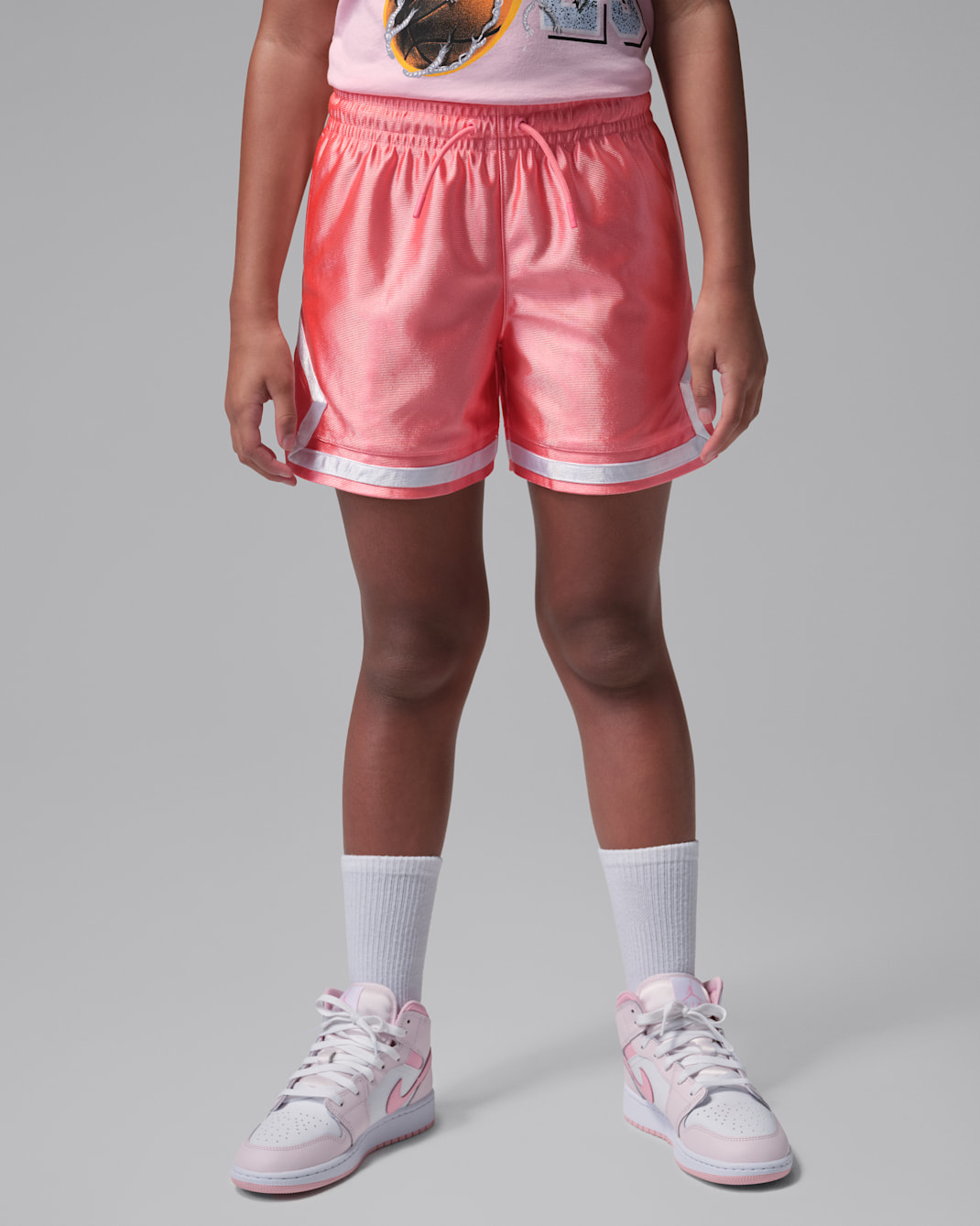 Shorts Jordan Durasheen Diamond för ungdom - Pink Gaze