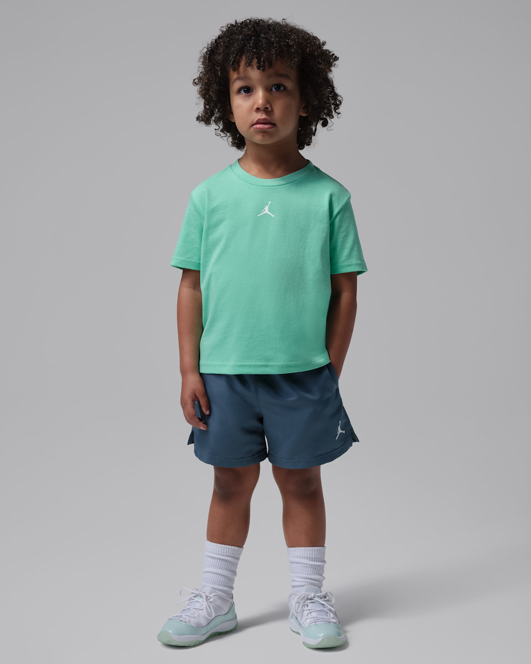 Jordan Toddler Jumpman 2-Piece Woven Play Shorts Set - Ash Green