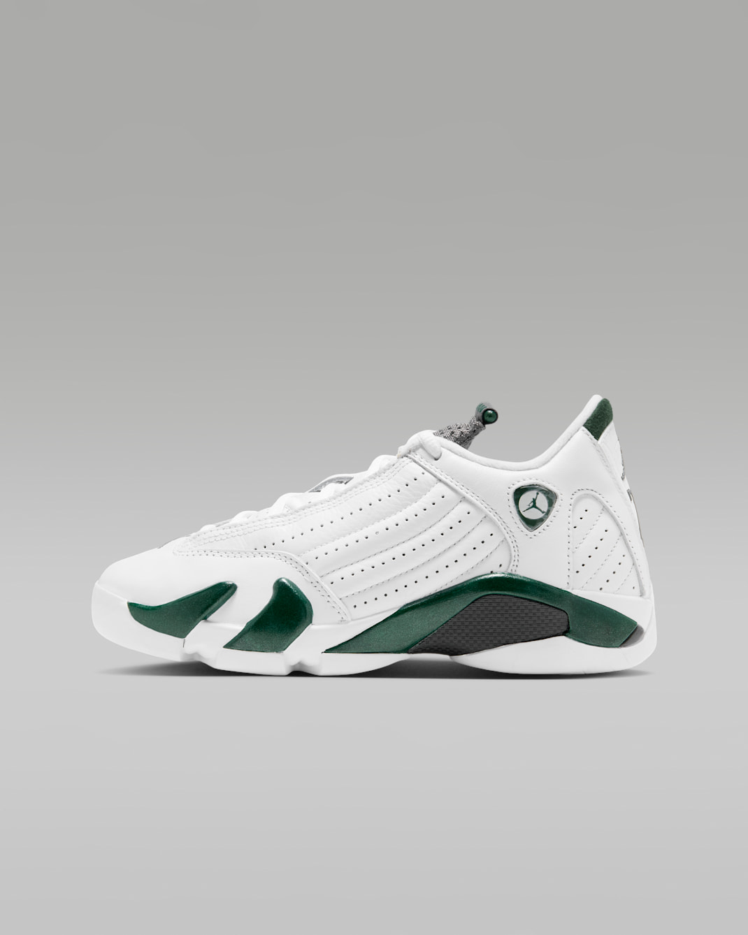 Air Jordan 14 Retro "Forest Green" Big Kids' Shoes - Gorge Green/White/Light Graphite/Multi-Color
