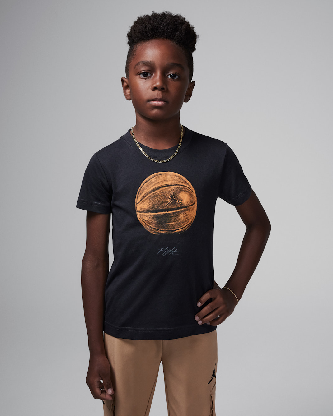 Jordan Little Kids' Game of Flight T-Shirt - Off Noir