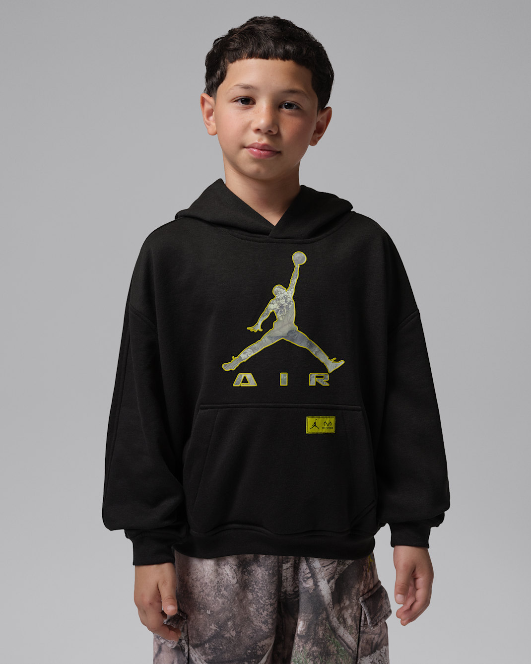 Jordan Big Kids' Brooklyn Realtree 23 Pullover Hoodie - Black