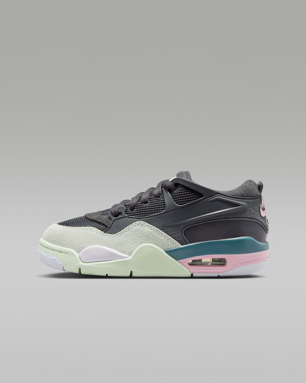 Buty dla dużych dzieci Air Jordan 4 RM - Anthracite/Barely Green/Jade Aura/Iced Carmine