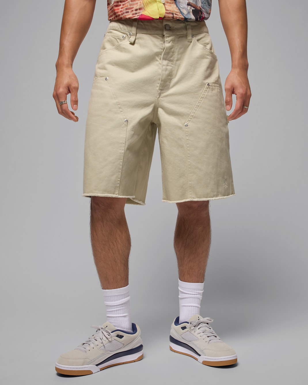 Air Jordan Men's Shorts - Rattan/White