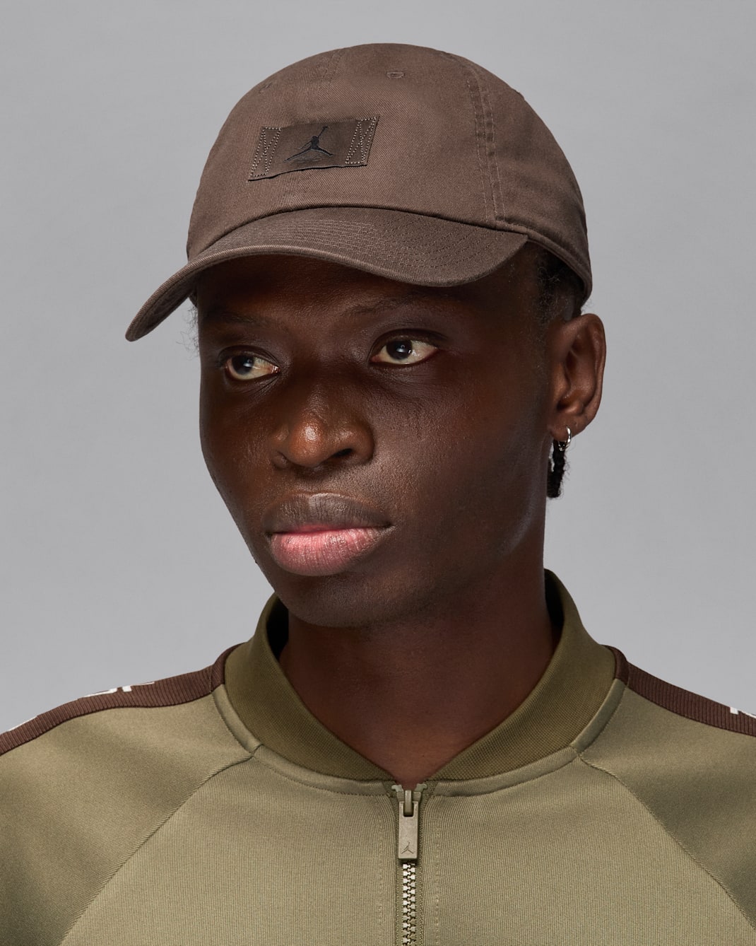 หมวกปรับได้ Jordan Club Cap - Baroque Brown/ดำ