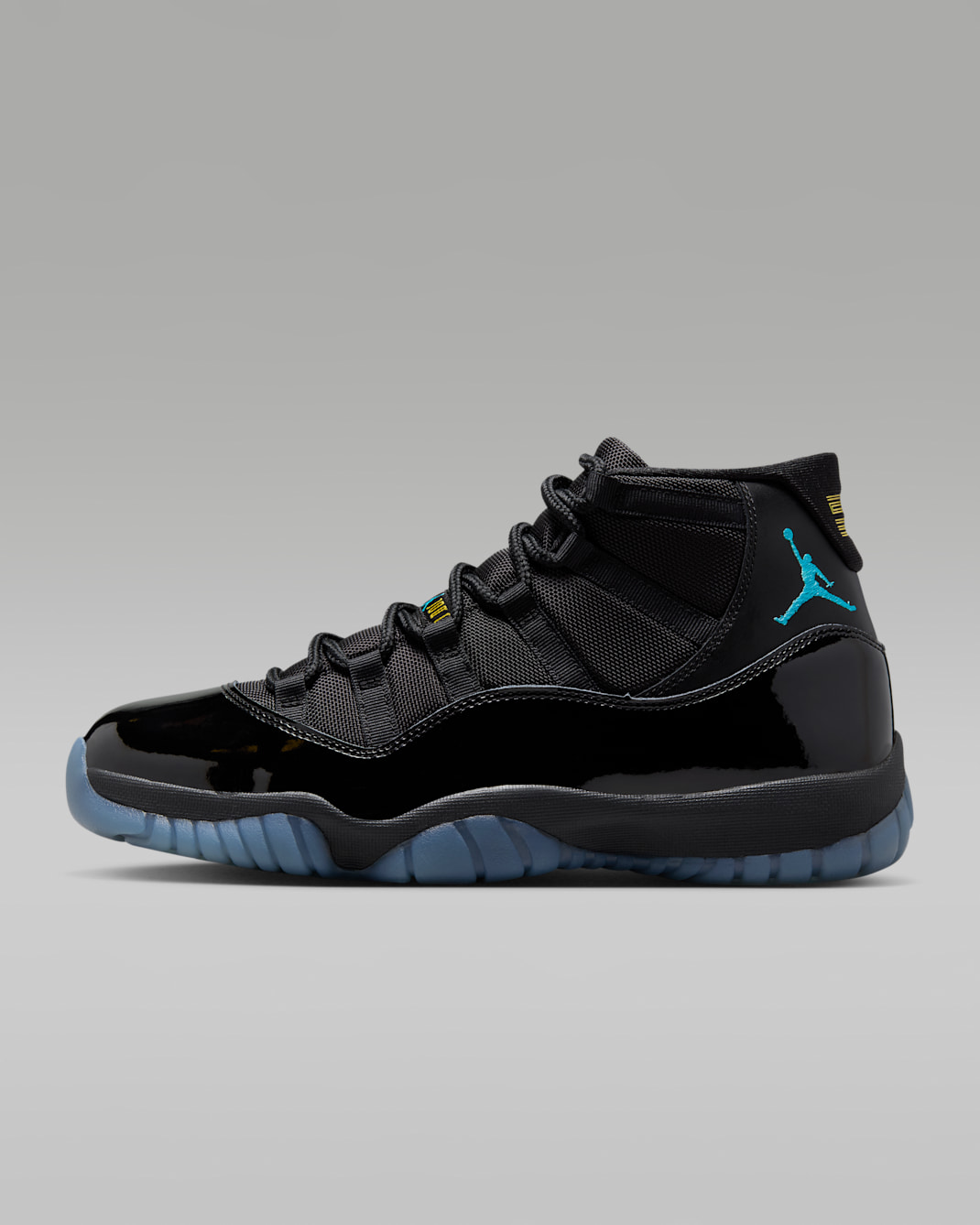 Air Jordan 11 Retro "Gamma" Men's Shoes - Black/Black/Varsity Maize/Gamma Blue