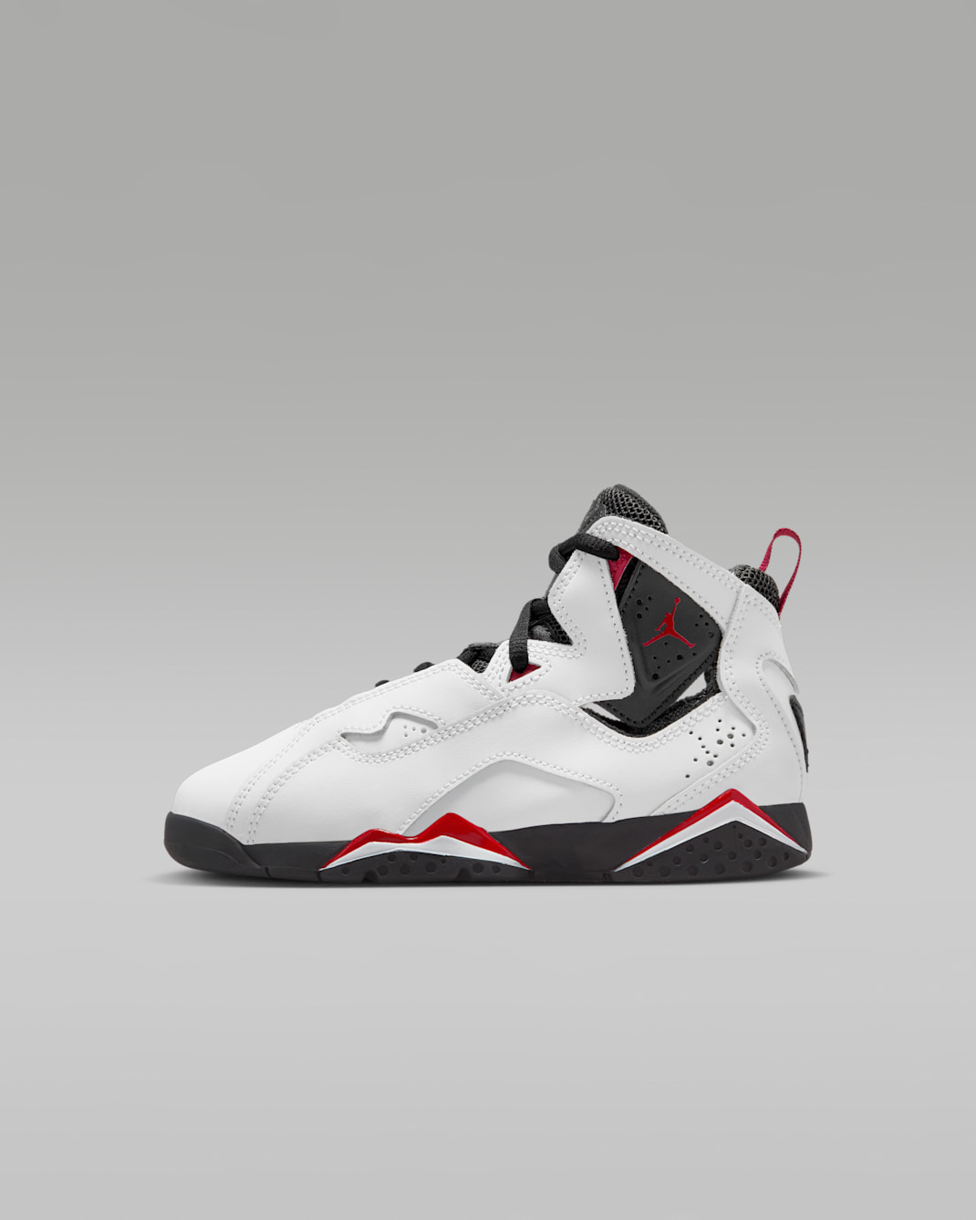 Tenis para niños de preescolar Jordan True Flight - Blanco/Rojo universitario/Negro