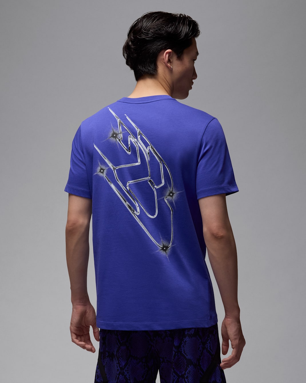 Jordan Sport Dri-FIT Erkek Tişörtü - Purple Comet/Beyaz