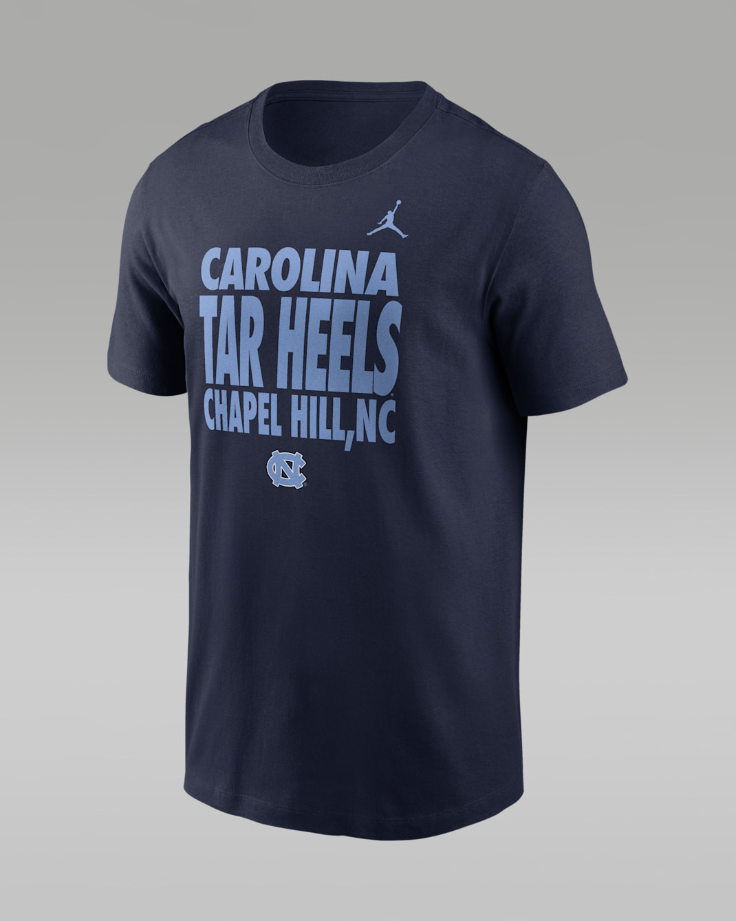 Playera de manga larga universitaria marca Jordan Dri-FIT para hombre North Carolina Sideline Slogan - Azul marino universitario
