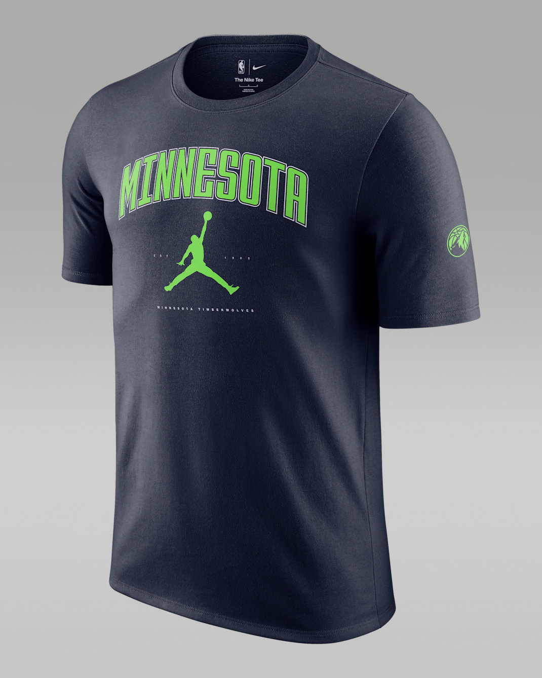 Playera Jordan de la NBA para hombre Minnesota Timberwolves Essential - Azul marino universitario