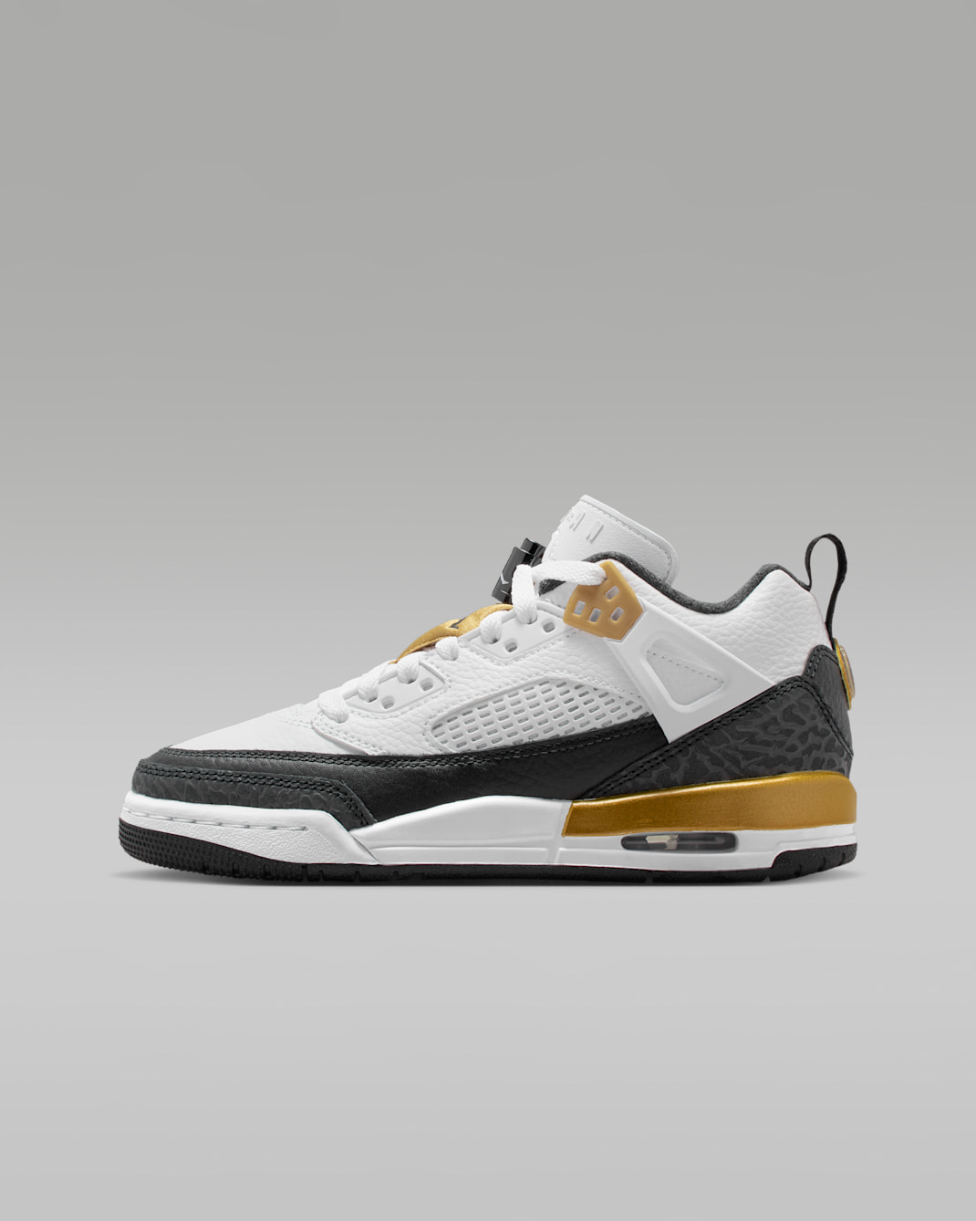 Jordan Spizike Low Older Kids' Shoes - White/Metallic Gold/Black