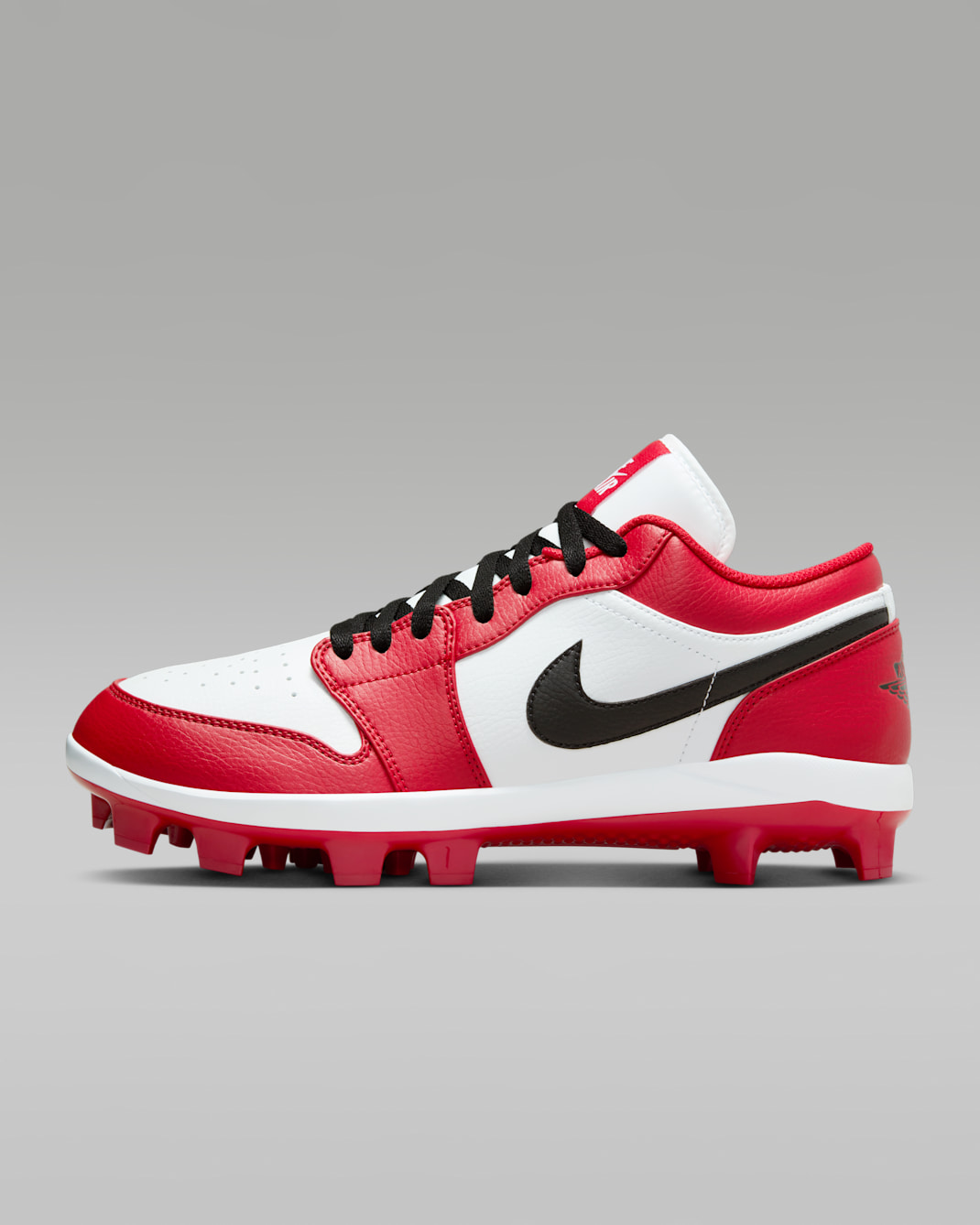 Jordan 1 Retro MCS Low Men's Baseball Cleats - Gym Red/White/Black