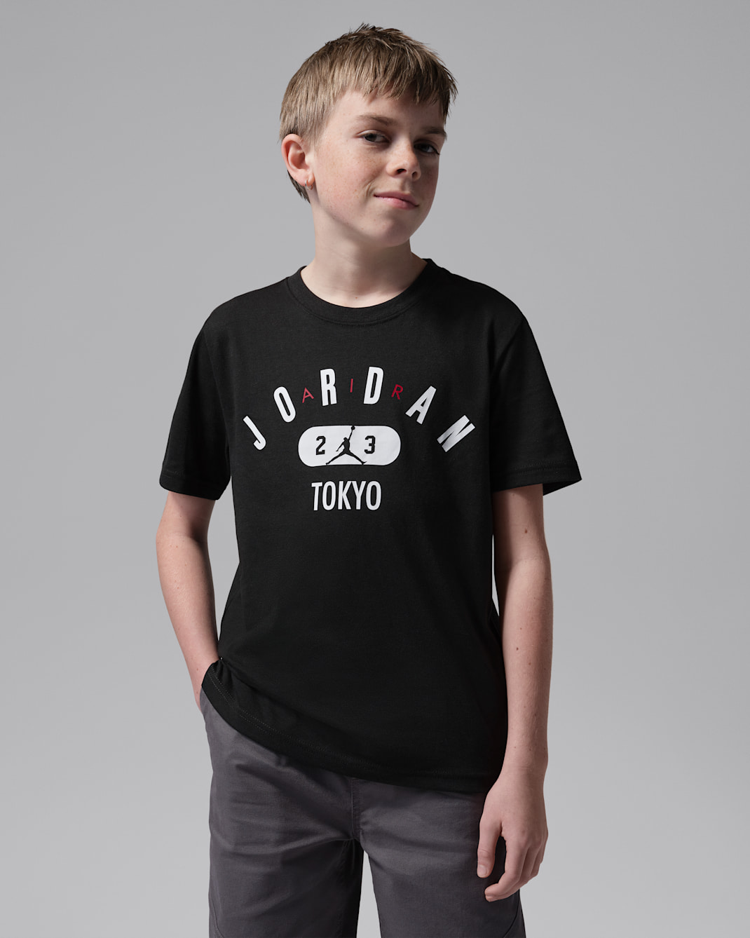 ジョーダン ジュニア アーチド ワードマーク 東京 Tシャツ - ブラック