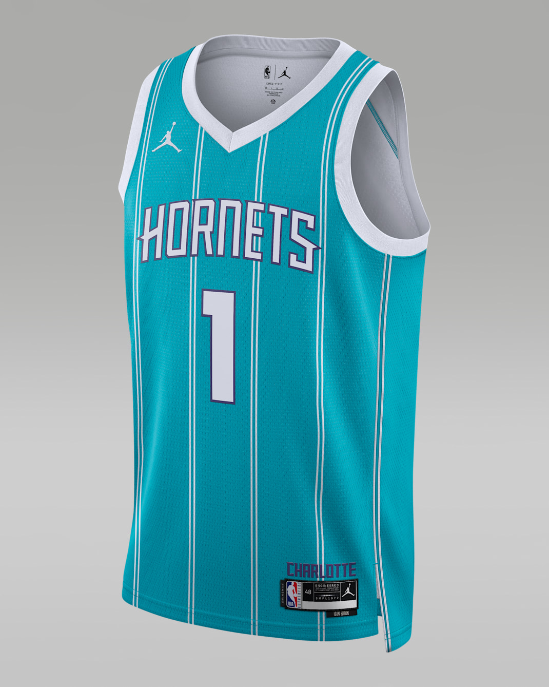 Charlotte Hornets Icon Edition Men's Jordan Dri-FIT NBA Swingman Jersey - Rapid Teal