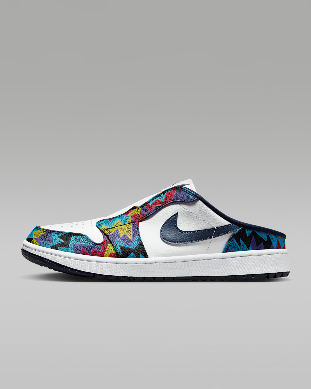 Air Jordan Mule Golf Shoes - White/Speed Yellow/University Red/Obsidian