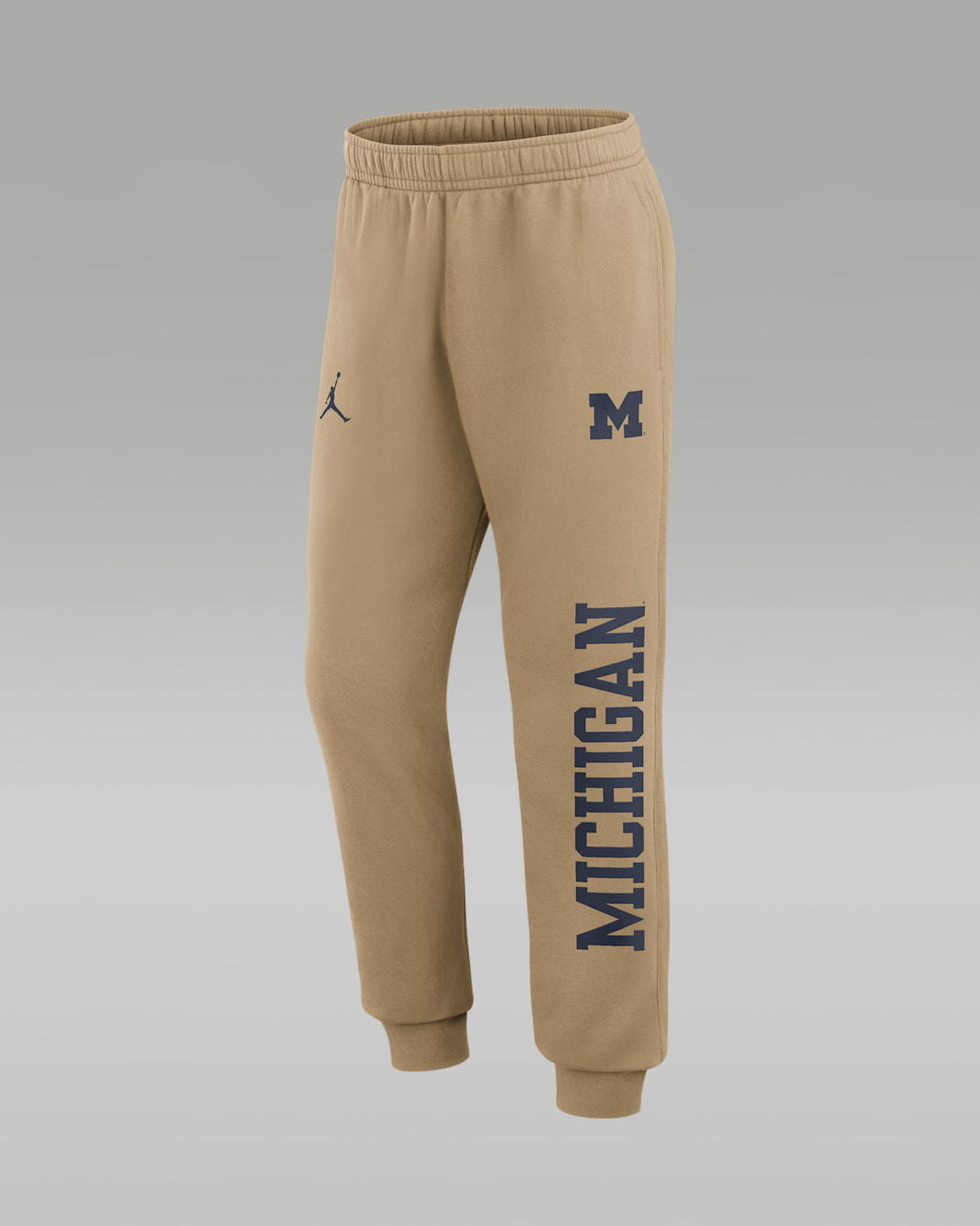 Michigan Primetime Club Men's Jordan Brand College Joggers - Classic Beige